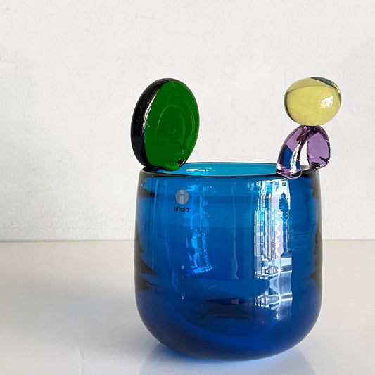 イッタラ iittala ポムポムベース Pampula Vase 90mm F型 ターコイズ scope別注 50/240 2018年限定 オイバ・トイッカ Oiva Toikka 箱付 北欧雑貨 希少 ■
