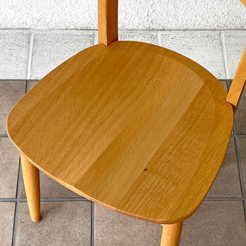 柏木工 KASHIWA ソフィー Sophie ダイニングチェア ナラ無垢材 ハーフアーム 飛騨家具 ナチュラルモダン 良品 A ◇
