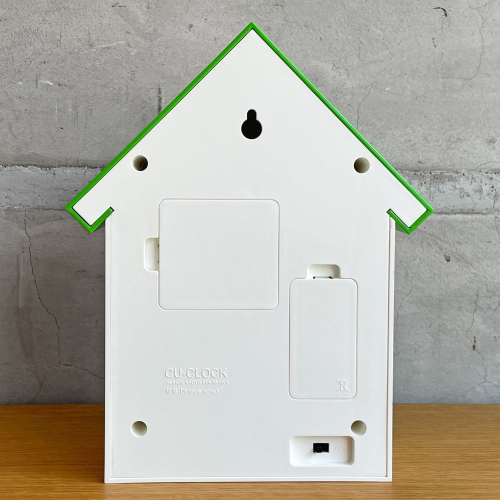 マジス MAGIS クークロック CU-CLOCK 鳩時計 グリーン 未使用品 動作確認済み 深澤 直人 イタリア モダンデザイン 参考価格¥59.400- ♪