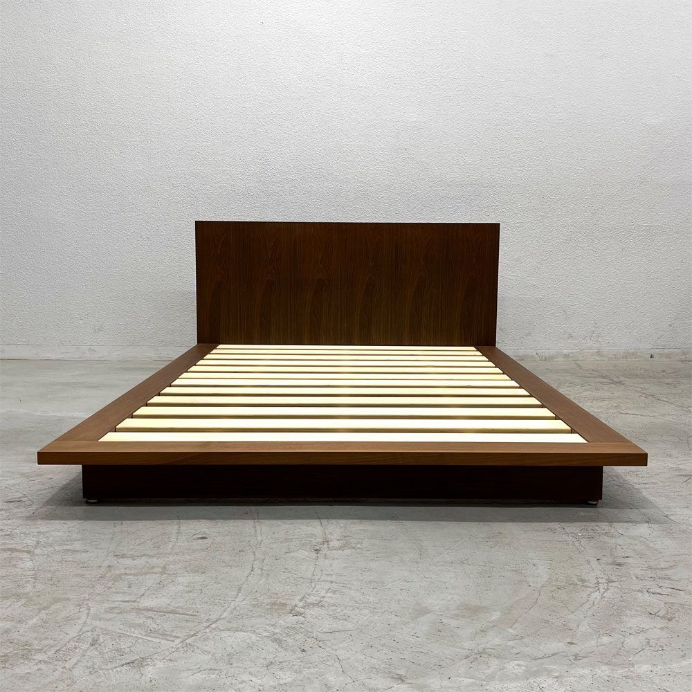 アクタス ACTUS FBベッド ロータイプ FB BED LOW TYPE セミダブル ウォールナット 〓