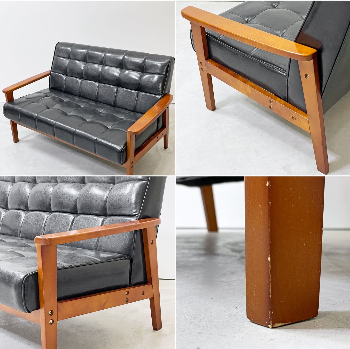 リセノ Re:CENO フィックス FIX 2人掛けソファ 2シーター W125cm ●