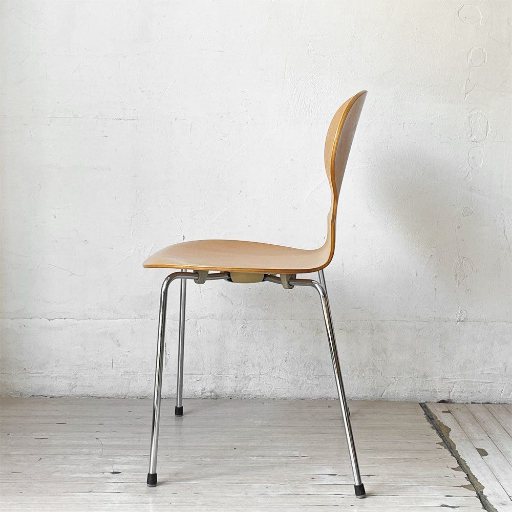 フリッツハンセン Fritz Hansen アントチェア 4本脚 ナチュラルビーチ ラッカー アルネ・ヤコブセン 北欧家具 ★