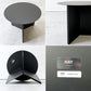 ヘイ HAY スリットテーブル ラウンド SLIT TABLE ROUND Φ45cm サイドテーブル スチール ブラック 北欧 デンマーク モダン ●