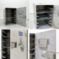 DELTA航空 ビンテージ ギャレーコンテナ ボックス Galley Box アルミ製 1ドア 6段 棚板付き 1960～70`s US Vintage A ●