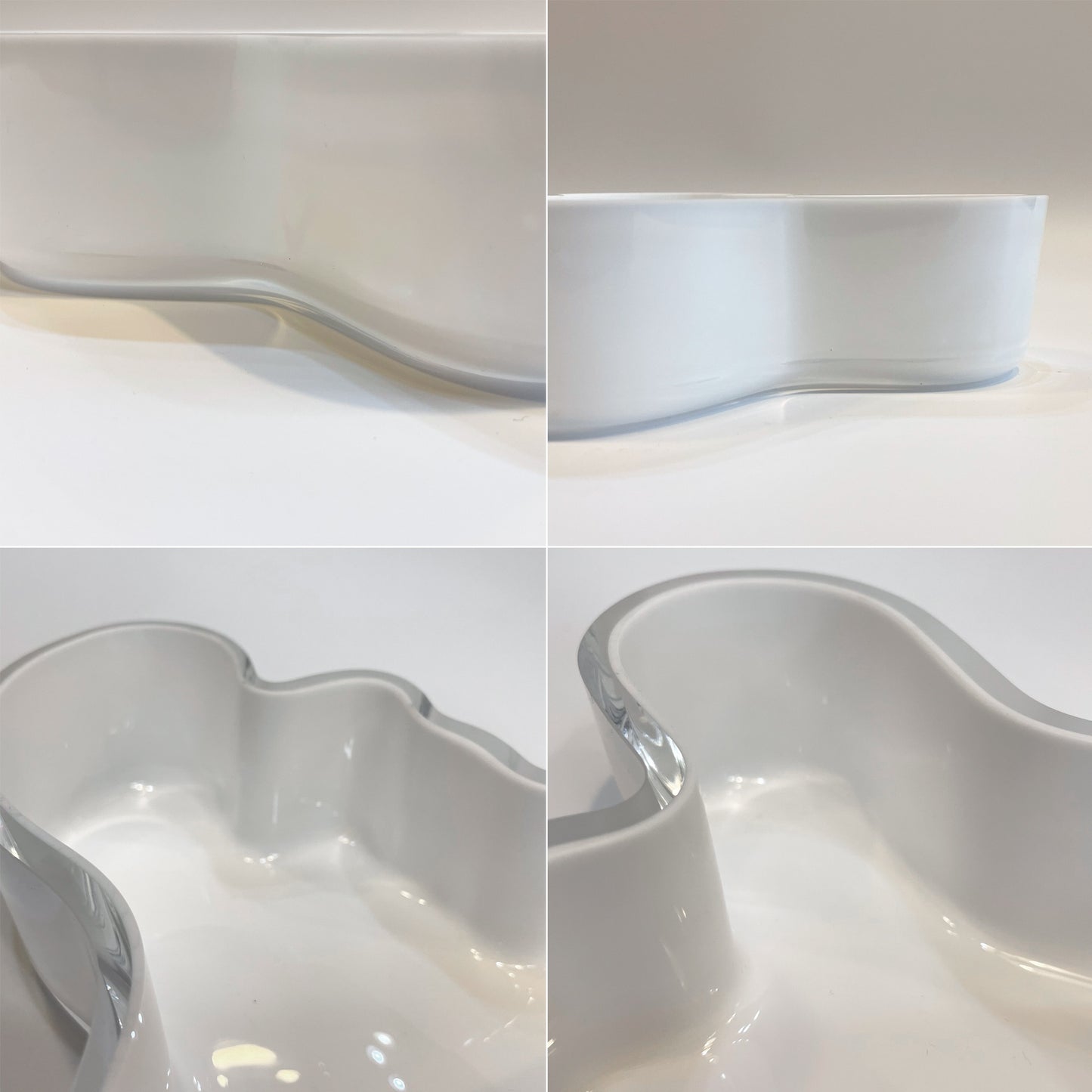 イッタラ iittala アルヴァ・アアルト コレクション ボウル ホワイト Alvar Aalto マウスブロー 廃盤 19.5ｃｍ 北欧雑貨 ★