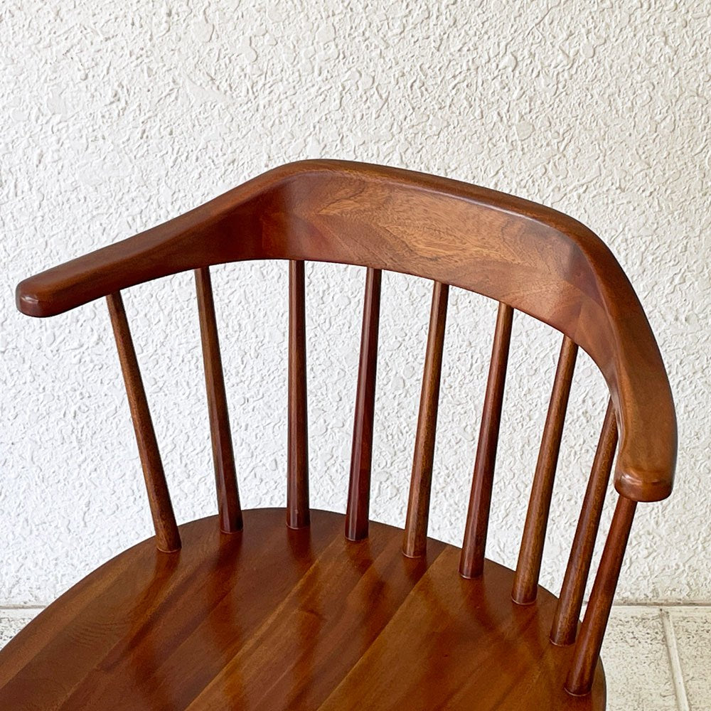 アクメファニチャー ACME Furniture ウィンダン WINDAN サイドチェア ダイニングチェア ハーフアーム ブラウン マホガニー材 定価￥35,200- ◇
