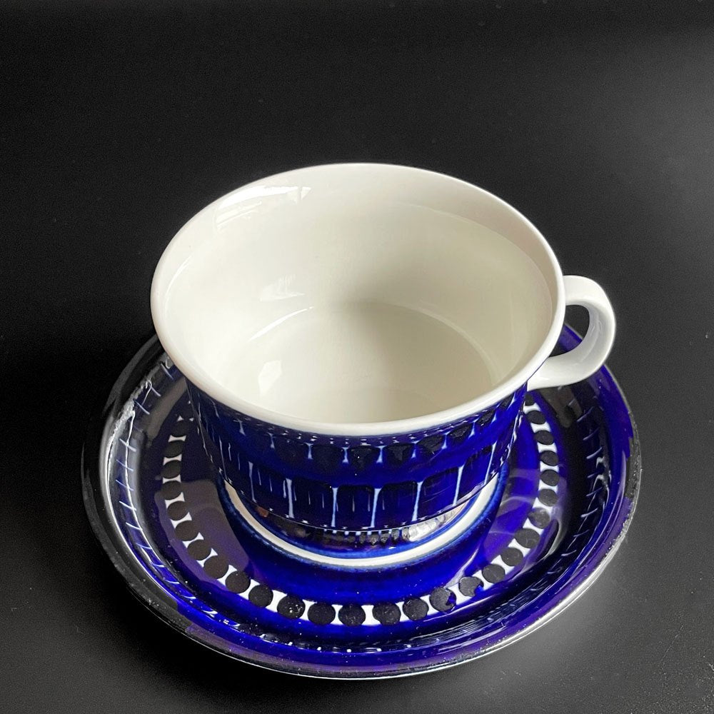 アラビア ARABIA バレンシア Valencia カップ＆ソーサー ビンテージ ウラ・プロコッペ Ulla Procope フィンランド 北欧食器 B ♪