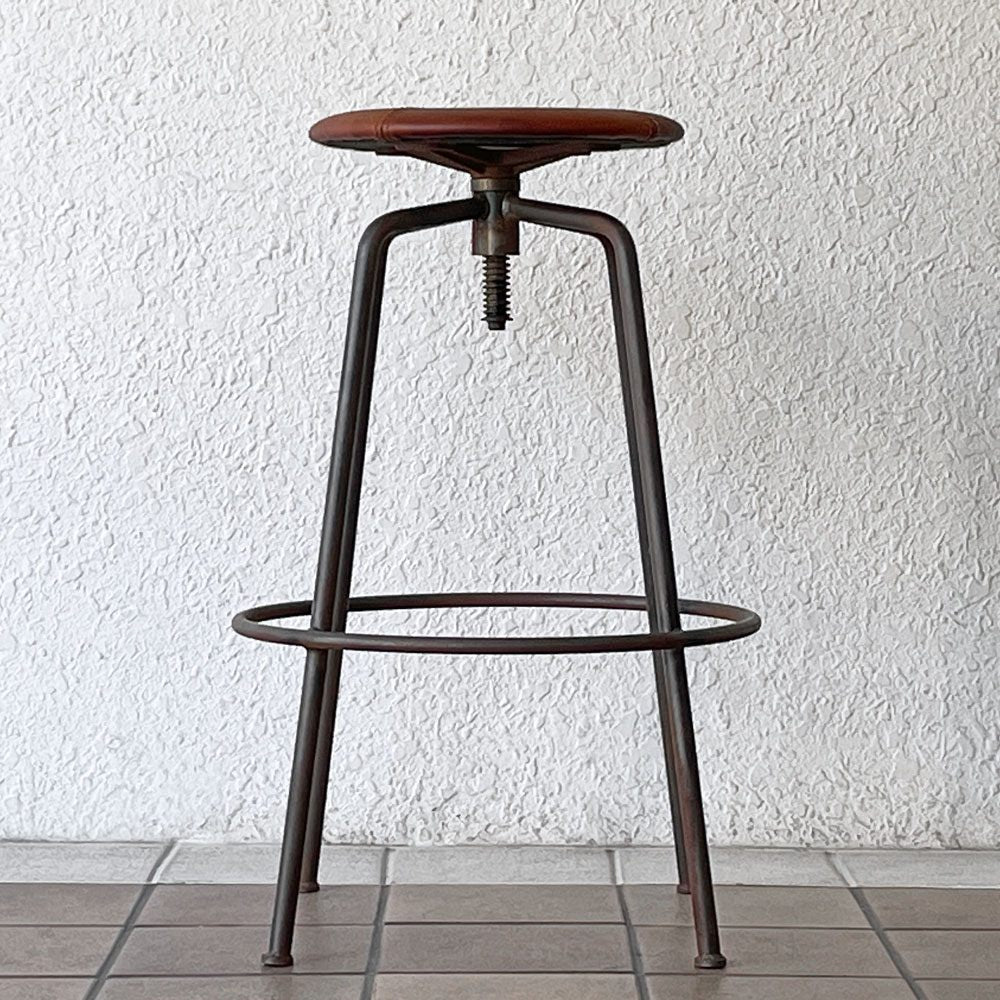 トラックファニチャー TRUCK FURNITURE スット SUTTO ハイスツール HIGH STOOL レザーシート 定価79,200円 ◇