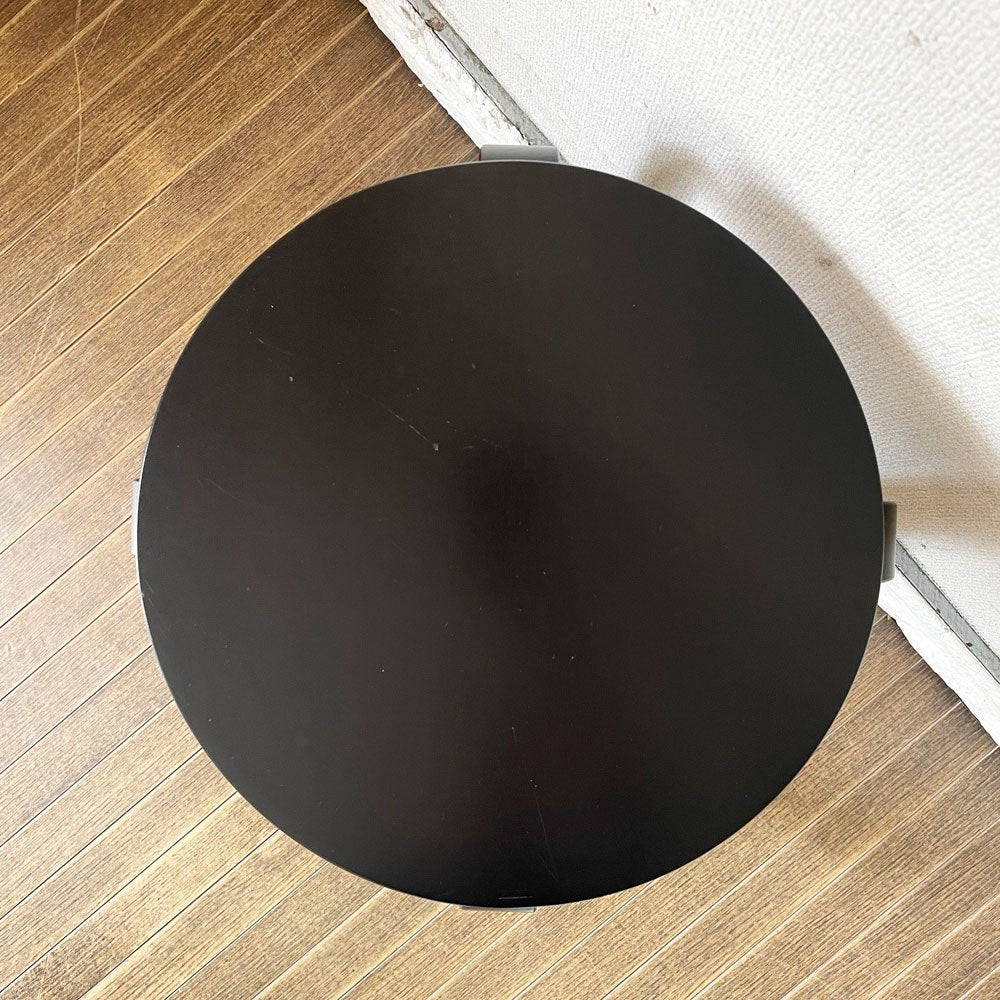 アルテック artek スツール Stool E60 4本脚 バーチ材 ブラックラッカー アルヴァ・アアルト フィンランド 北欧家具 定価￥57,200- ◎