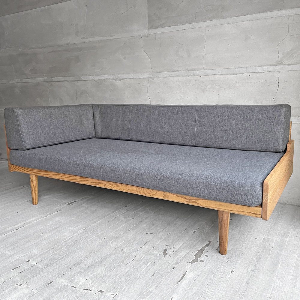 モモナチュラル Momo Natural デイソファ DAY SOFA 2.5シーター ONE ARM L 片アーム オーク無垢材フレーム 参考定価145,000円 ♪