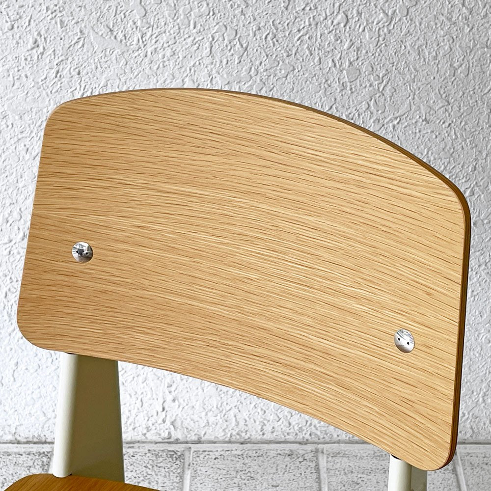 ヴィトラ vitra スタンダードチェア Standard chair ナチュラルオーク×ブランコロンブ ジャン・プルーヴェ Jean Prouve 名作椅子 美品 ◇