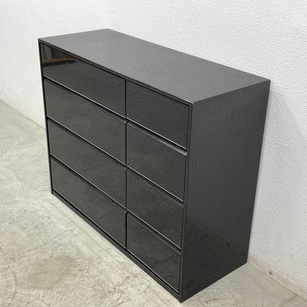 tac INTERIOR ベルク BELC チェスト ロータイプ 8ドロワー W120cm モダンデザイン 定価：83,500円 〓