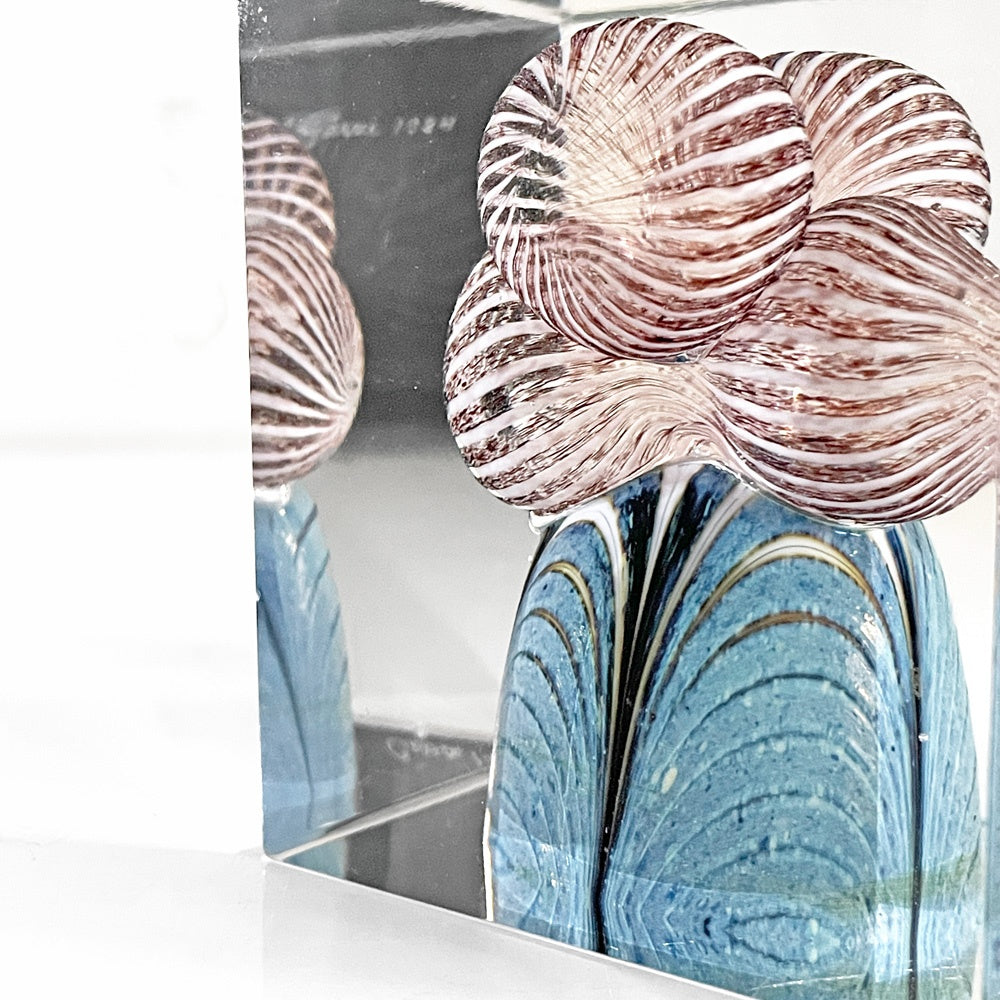 ヌータヤルヴィ Nuutajarvi イッタラ iittala アニュアルキューブ Annual Cube 1984 オイバ・トイッカ 741/2000 北欧雑貨 ビンテージ 希少 ■