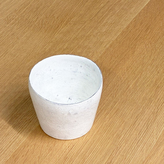 横山拓也 粉引 花入 鉢 Ｈ8.9cm 現代作家 ◎