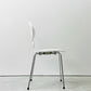 フリッツハンセン Fritz Hansen アントチェア アリンコチェア 4本脚 カラードアッシュ ホワイト アルネ・ヤコブセン デンマーク 北欧家具 ●