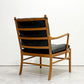 カールハンセン＆サン Carl Hansen & Son OW149 コロニアルチェア ラウンジチェア ウォールナット材 本革 ブラック オーレ・ヴァンシャー ●
