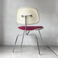 ハーマンミラー Herman Miller ツーピースプラスチックチェア Two Piece Plastic Chair DCM ホワイト マゼンタ ファブリック張替済 ビンテージ イームズ 希少 ★