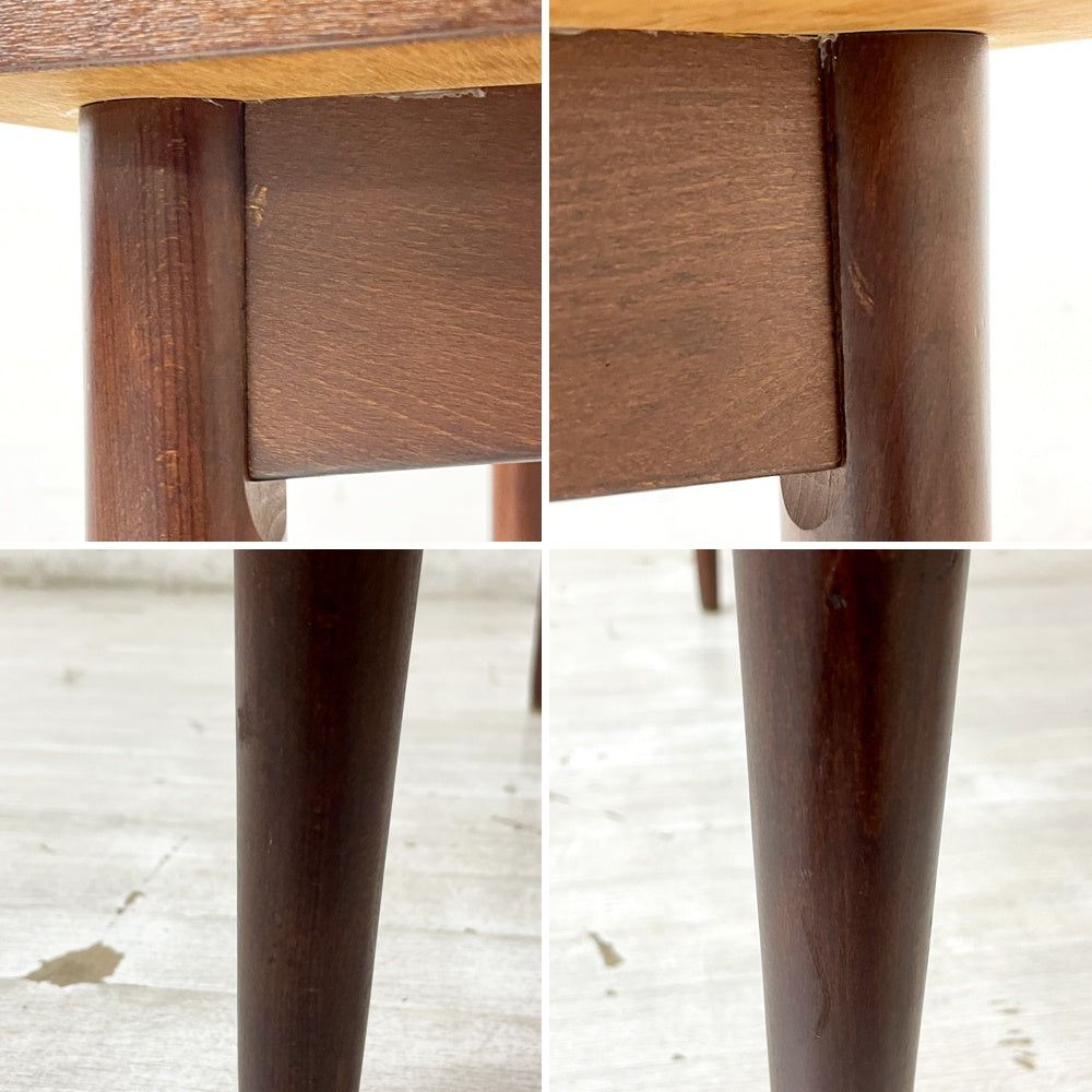ジャパンビンテージ Japan Vintage スモール ダイニングテーブル デコラトップ W90cm レトロ ●
