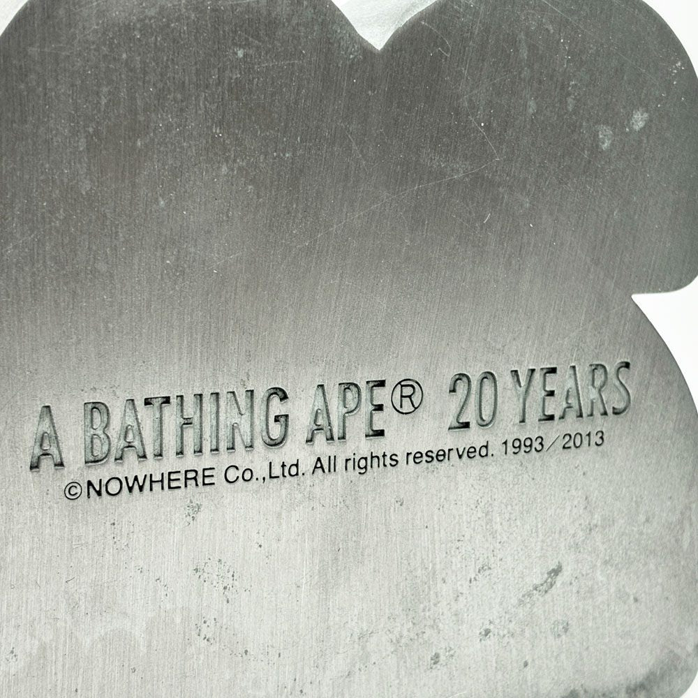 アベイシングエイプ A BATHING APE BAPE ペーパーウエイト 文鎮 APE 20th Anniversary ノベルティ 非売品 希少 ●