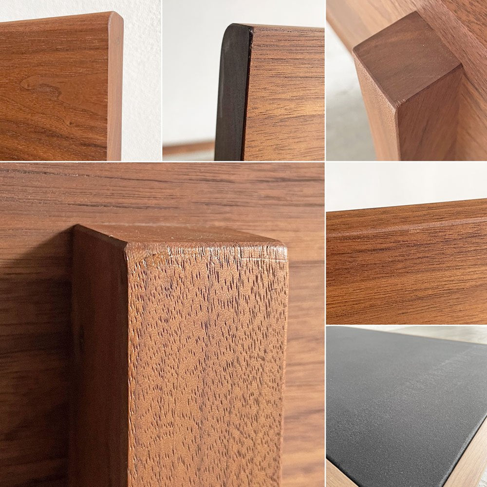 マスターウォール MASTERWAL コモンルーツ COMMON ROOTS ブリッジソファ BRIDGE SOFA アームレスカウチ 80 ファブリックシート ウォールナット無垢集成材 定価￥335,500- 展示品 〓