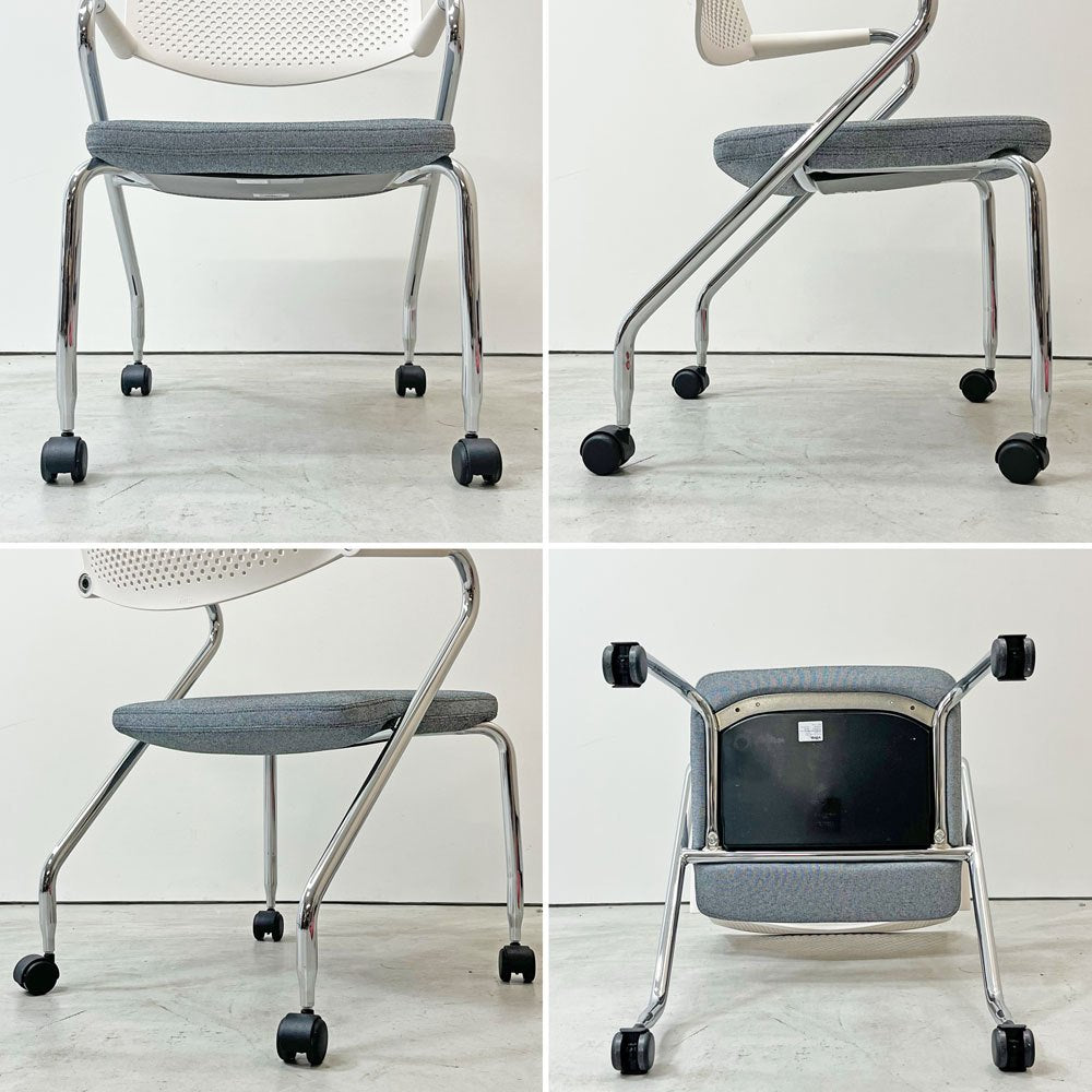 ヴィトラ vitra ビザロール Visaroll デスクチェア ミーティングチェア キャスターベース スタッキング アントニオ・チッテリオ C ●