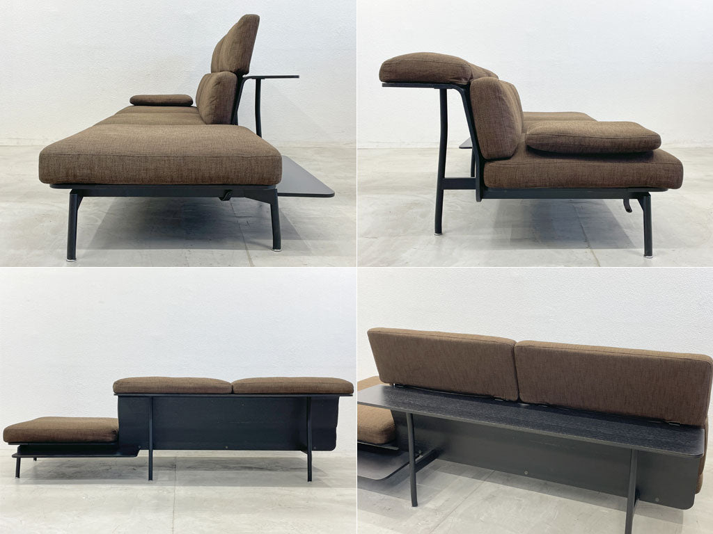 カッシーナ Cassina 288 スレッド ソファ Sled sofa 可変式ハイバック テーブルシェルフ付 ロドルフォ・ドルドーニ 廃盤 〓