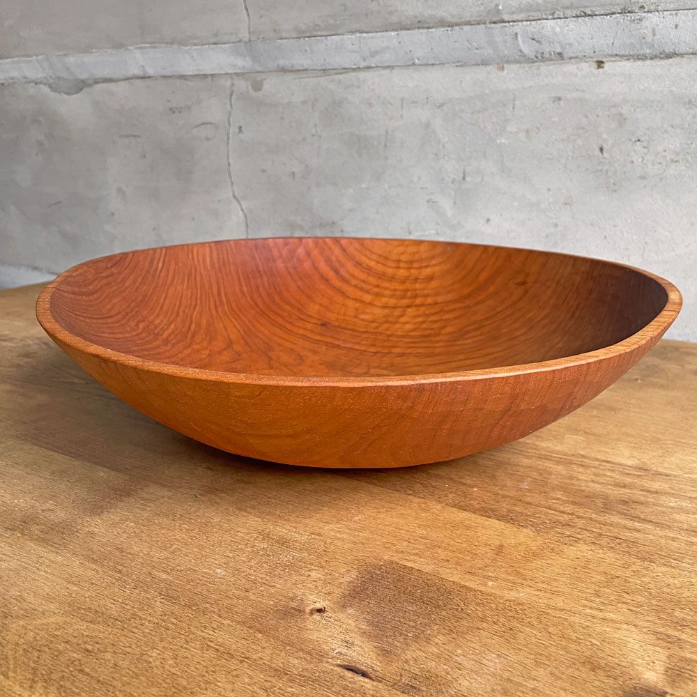 三谷龍二 Ryuji Mitani 山桜 特大ボウル 大鉢 プレート 大皿  木の器 36.5×36.5×9 cm 木工作家 現代作家 希少サイズ ♪