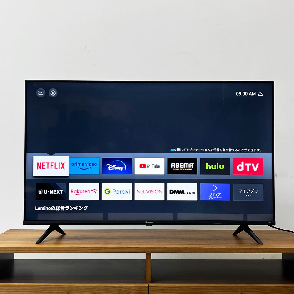 ハイセンス Hisense 43V型 4Kチューナー内蔵 液晶テレビ 43E6G ネット動画対応ADSパネル B08ZH7S1VJ 2021年モデル 動作確認済み ●