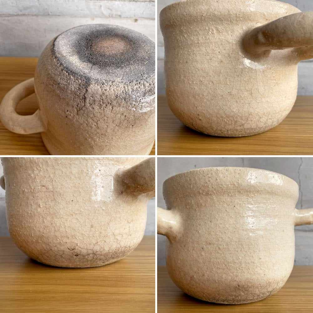 十場あすか 耐熱両手鍋 土鍋 スープ鍋 陶器 陶芸家 現代作家 つくも窯 ♪