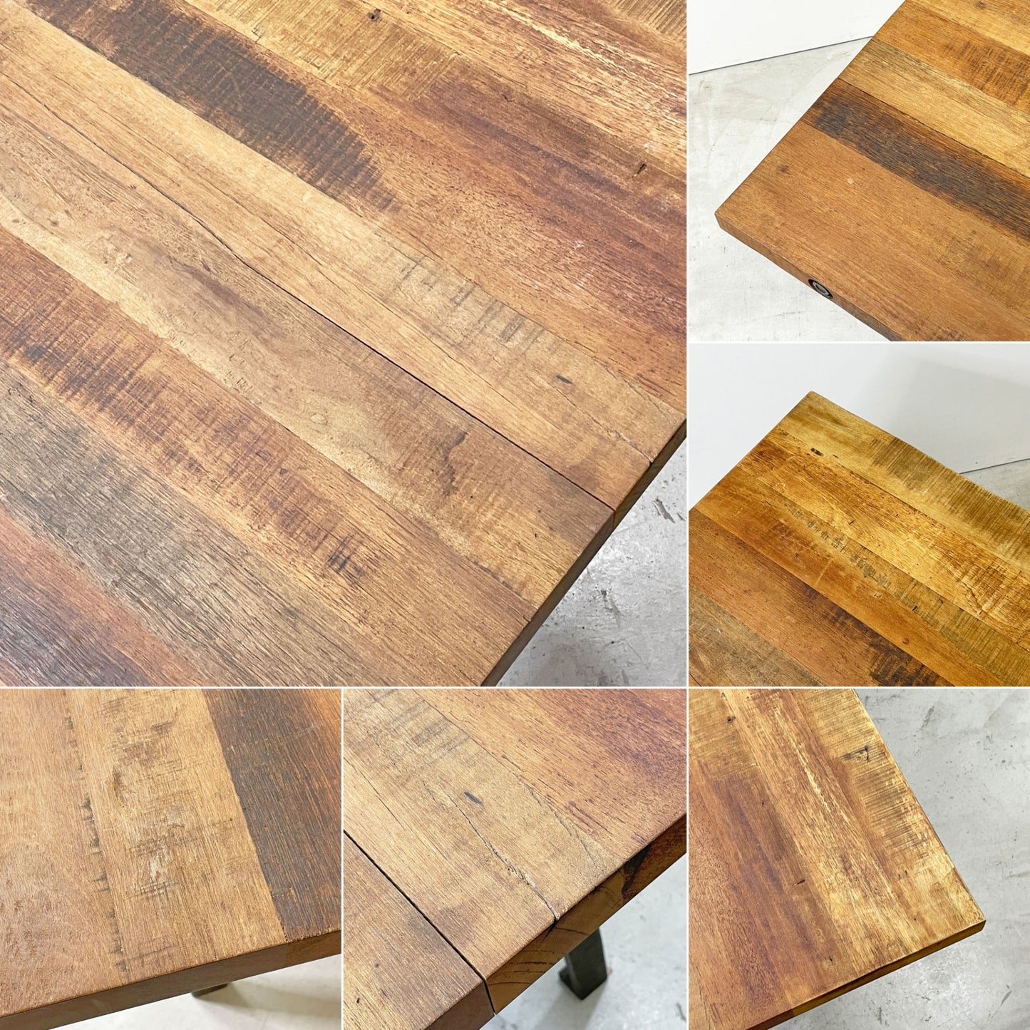 クラッシュゲート CRASH GATE クランキー2 CRANKY II ダイニングテーブル W180cm 古材x鉄脚 D8/DISTRICT EIGHT インダストリアル ●