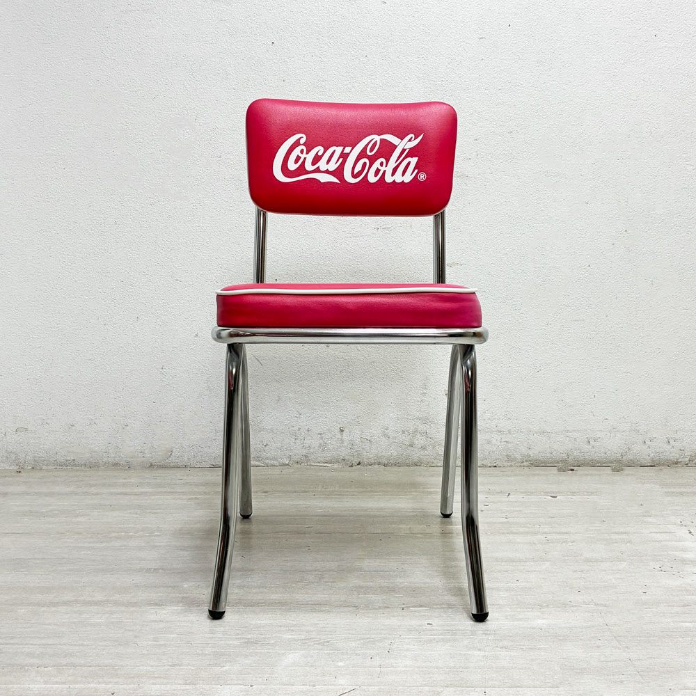 コカ・コーラ Coca Cola コークチェア Coke Chair PJ-105C ダイニング カフェチェア 50sビンテージスタイル 店舗什器 US A ●