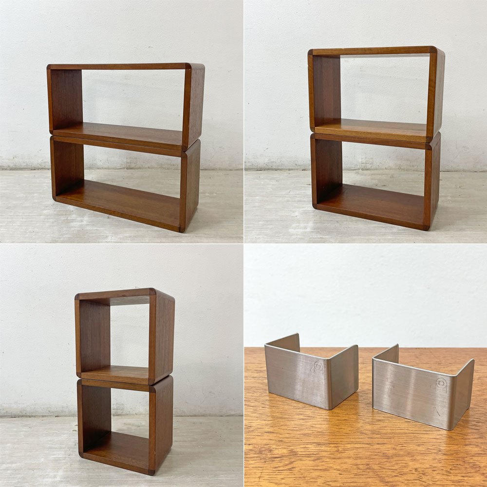 木製ユニットシェルフ ボックスシェルフ オープンシェルフ 飾り棚 S×2・M×2・L×2 6点セット 無垢材 ●