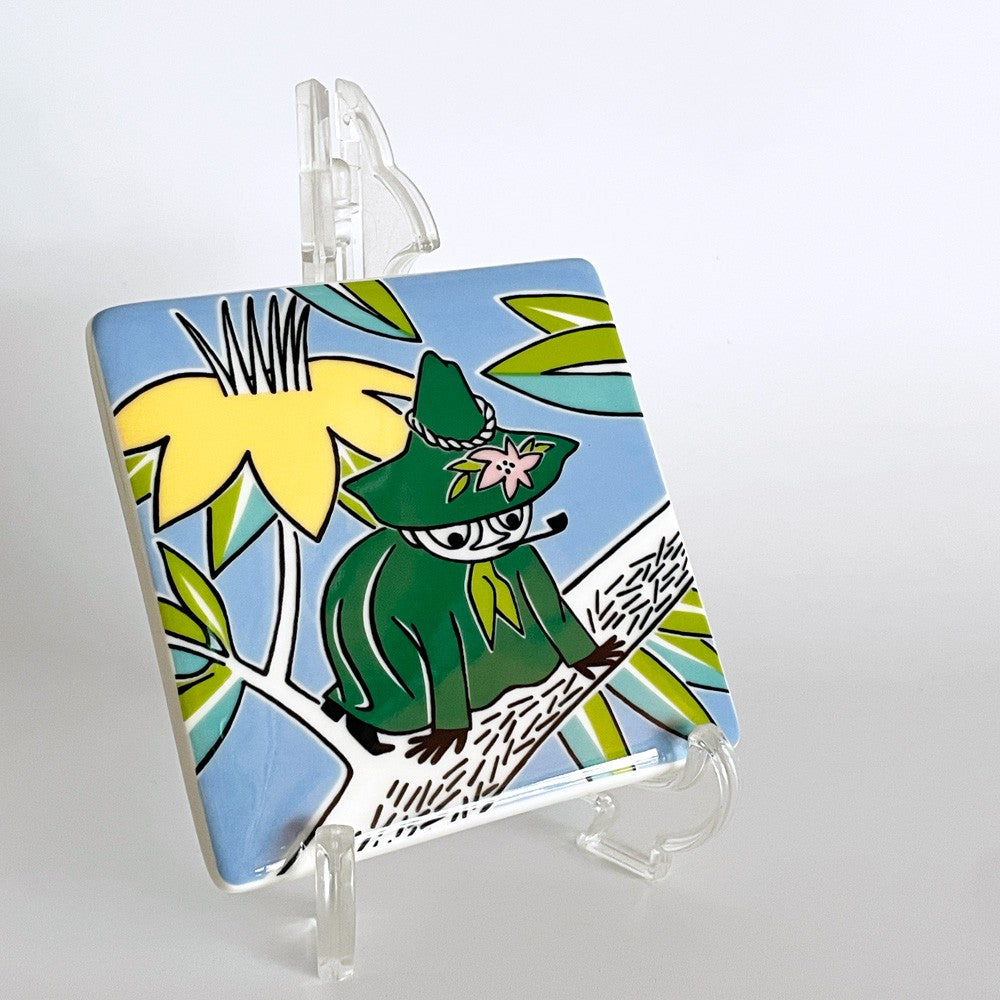 アラビア ARABIA ムーミンデコツリー MOOMIN DECO TREE 陶板 プレート スナフキン トーベ・ヤンソン フィンランド 北欧食器 廃番 ■