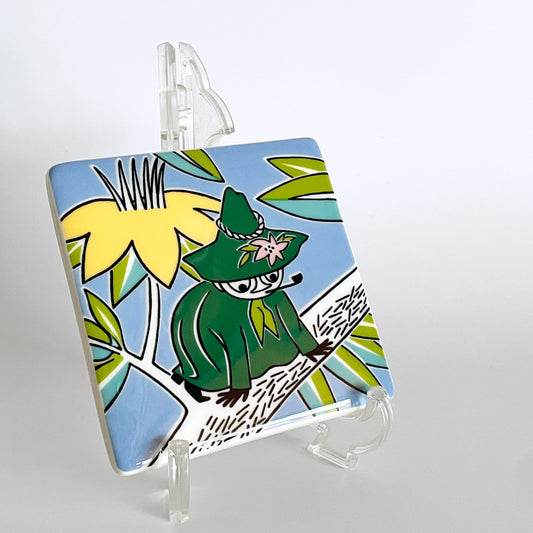 アラビア ARABIA ムーミンデコツリー MOOMIN DECO TREE 陶板 プレート スナフキン トーベ・ヤンソン フィンランド 北欧食器 廃番 ■