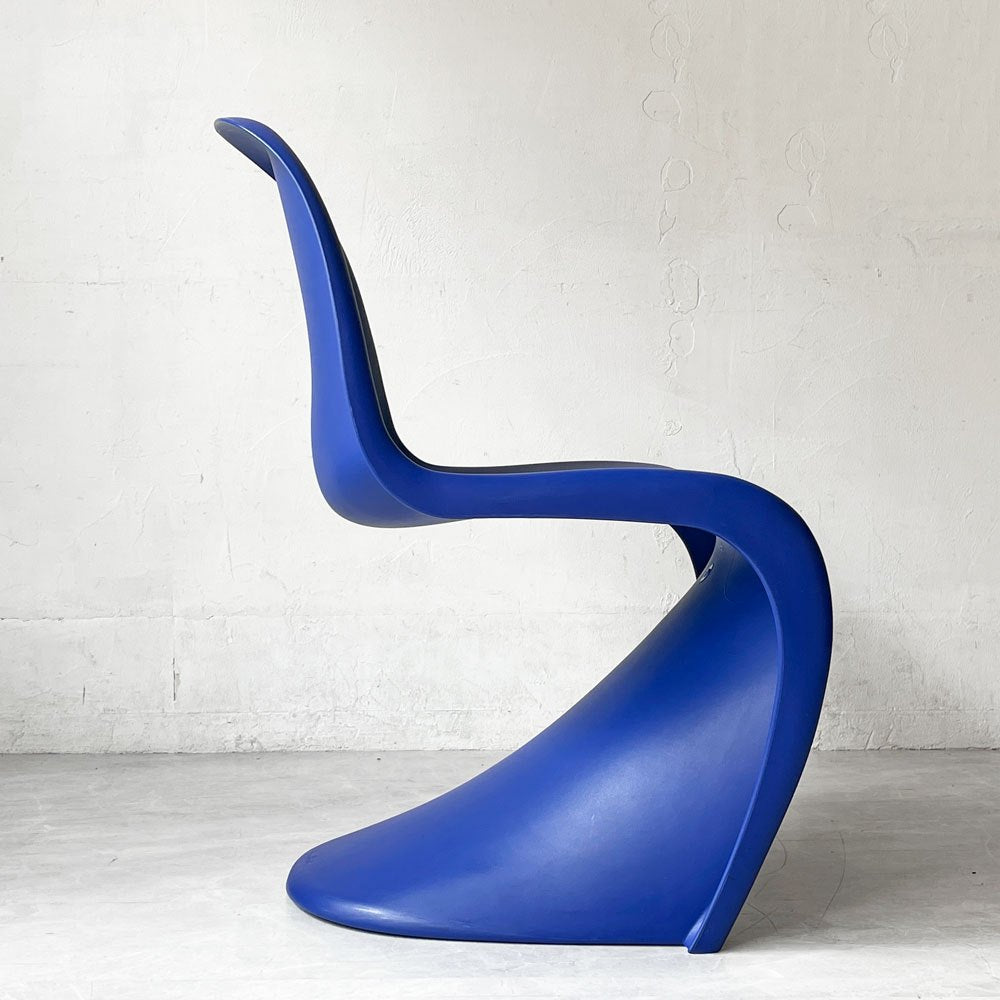 ヴィトラ vitra パントンチェア ダイニングチェア スタッキング ブルー ヴェルナー・パントン ミッドセンチュリー 定価58,300円 B ★