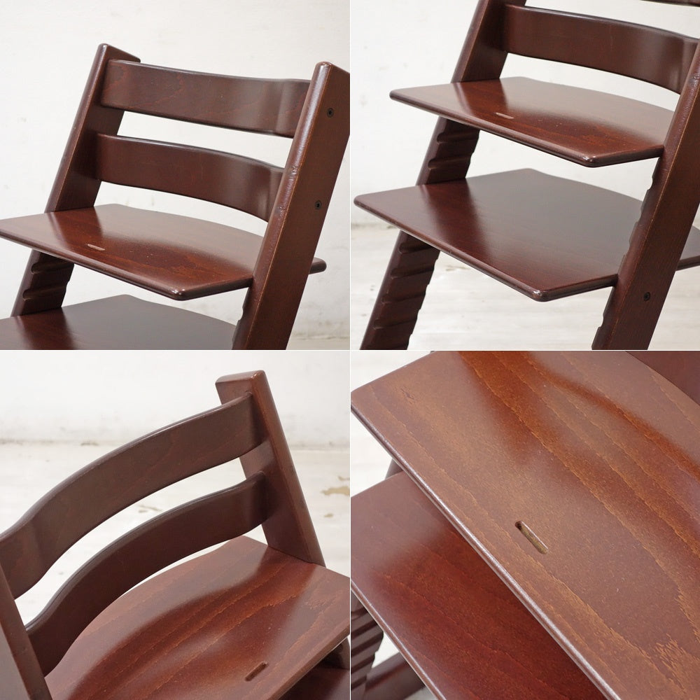 ストッケ STOKKE トリップトラップ TRIPP TRAPP ベビーチェア キッズチェア S/N5～ ブラウン ノルウェー 北欧家具 ●
