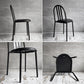 フランスビンテージ French Vintage ステヴァンチェア Stevens Chair モデルC Model C ブラック レザー クッションシート ロベール・マレ＝ステヴァンス 刻印有 A ♪