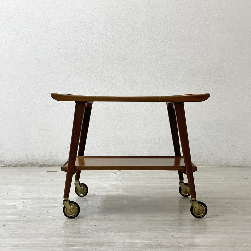 オパールメーベル Opal Möbel ドイツビンテージ German Vintage チーク材 キッチンワゴン カート W74cm 北欧スタイル ●