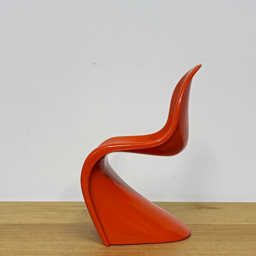 ヴィトラ デザインミュージアム Vitra Design Museum ミニチュアコレクション パントンチェア 1/6スケール オレンジ ◎