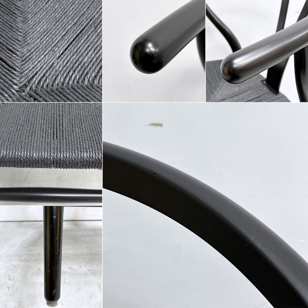 カールハンセン＆サン Carl Hansen & Son CH24 Yチェア ブラックラッカー×ブラックペーパーコード ビーチ材 ハンス・J・ウェグナー デンマーク 北欧家具 日本仕様サイズ D ●