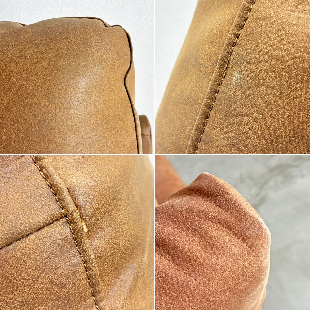 リラックスフォーム RELAX FORM トレビソ TREVISO スモールカウチソファ 右カウチ W240cm スーパーレザーテックス オーカーブラウン 関家具 参考価格￥229,800- B 〓