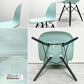 ハーマンミラー HermanMiller サイドシェルチェア ドゥエルレッグ DSW アクアスカイ × エボニー ポリプロピレン製 イームズ A ●