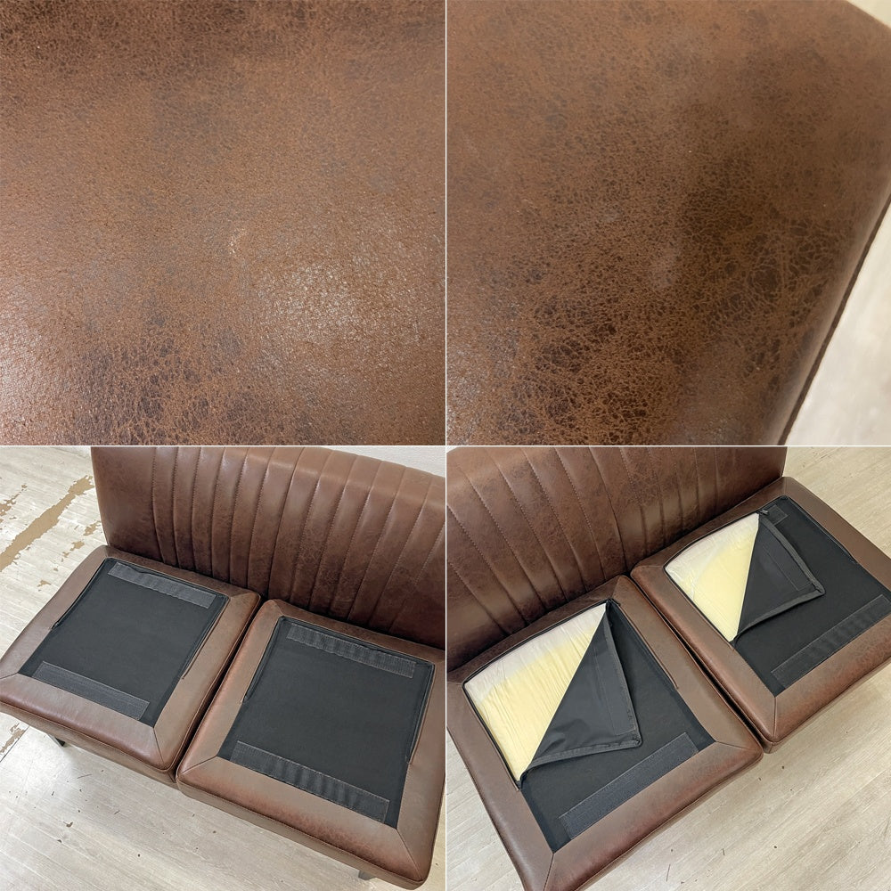 クラッシュゲート CRASH GATE ノットアンティークス Knot antiques グレス GRESS 2Pソファ Sサイズ レザーテックス W110cm 定価￥59,400- ●