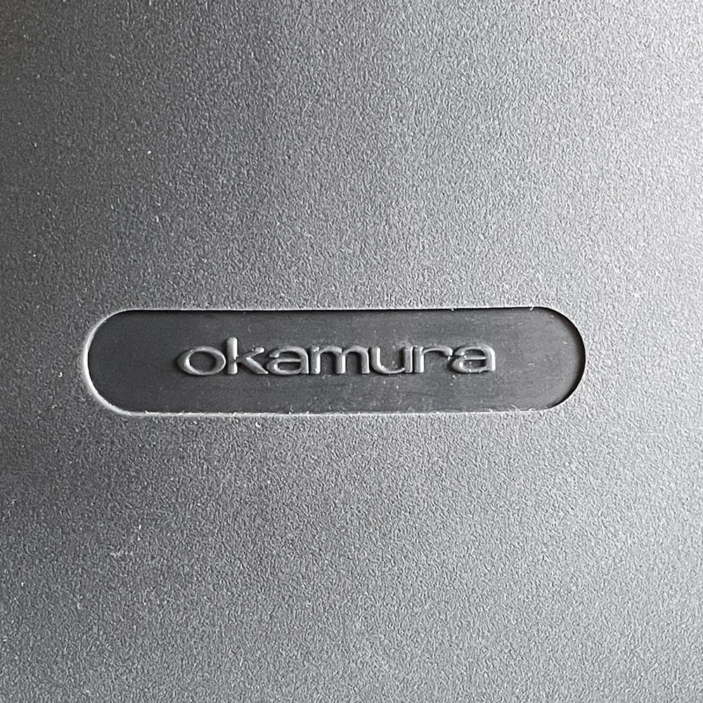 オカムラ okamura コンテッサ Contessa デスクチェア スタンダード ランバーサポート付 CM32AB 可動アーム 座面レザー×背メッシュ ■