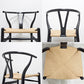 カールハンセン&サン Carl Hansen&Son CH24 Yチェア ブラックラッカー × ナチュラルペーパーコード ビーチ材 ハンス J. ウェグナー 北欧 デンマーク フルリペア品 ●