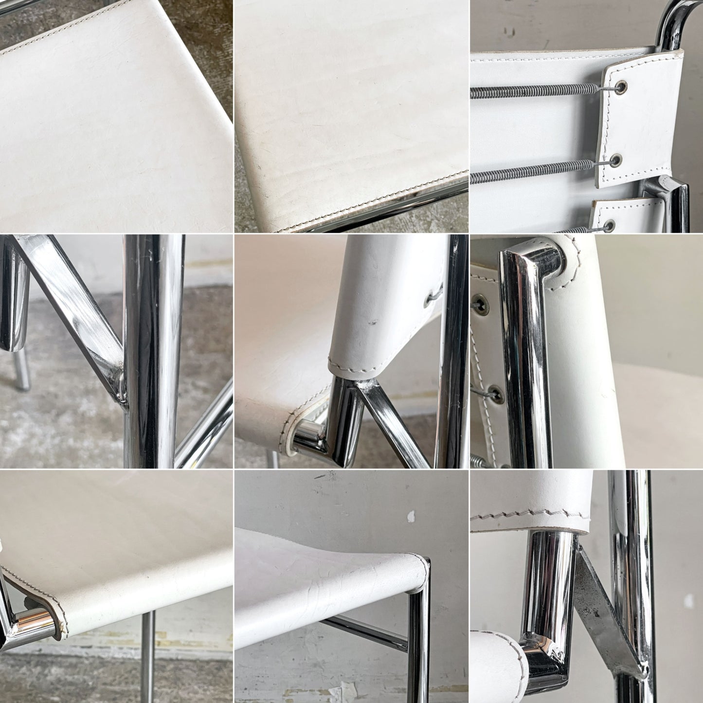 スティールライン Steel Line ロクエブリューン ROQUEBRUNE ダイニングチェア アイリーン・グレイ Eileen Gray モダンデザイン リプロダクト品 A ■