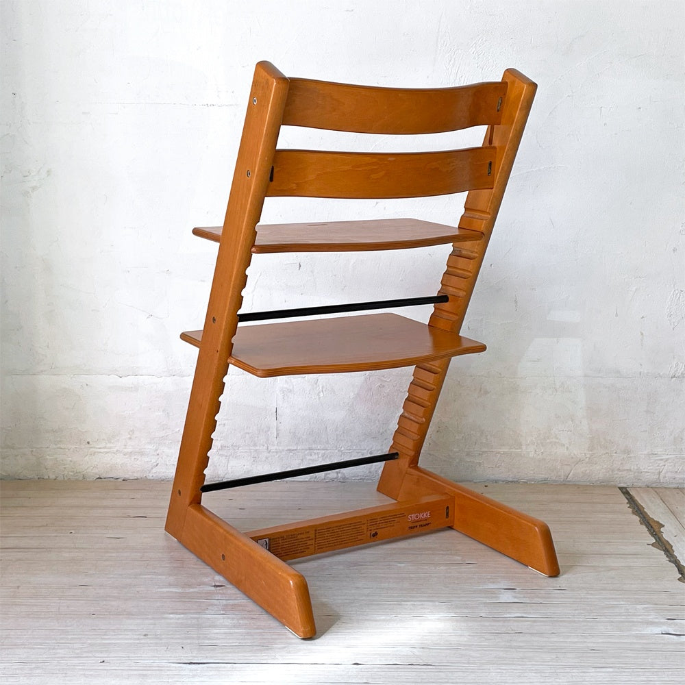 ストッケ STOKKE トリップトラップ TRIPP TRAPP チェリーカラー ベビーチェア キッズチェア S/N3～ ノルウェー 北欧家具 ★