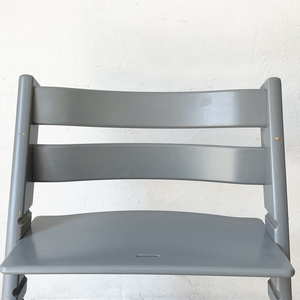 ストッケ STOKKE トリップトラップ TRIPP TRAPP ストームグレー ベビーチェア キッズチェア S/N4～ 延長グライダー付 ★