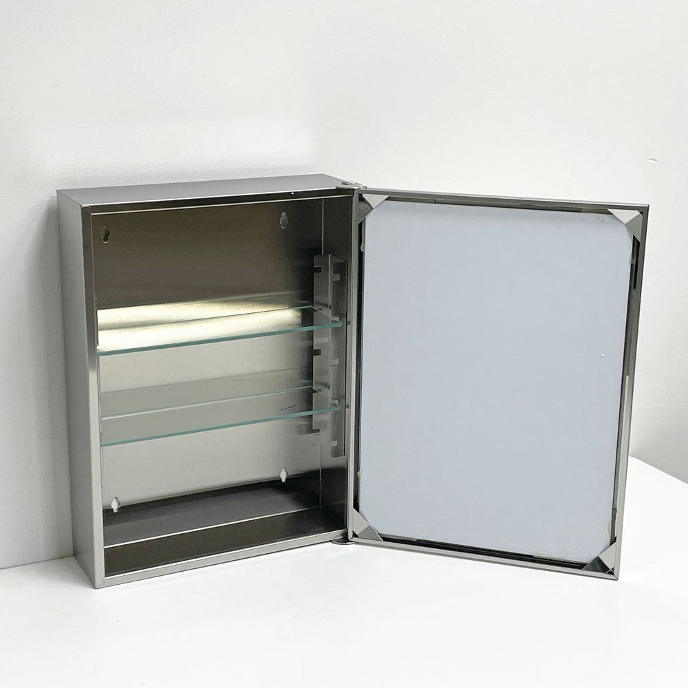 ディティール Detail inc. アナハイム AIANAheim メディシンキャビネット Medicine Cabinet スモール ミラー ステンレス製 壁付け キャビネット 元箱付き ●