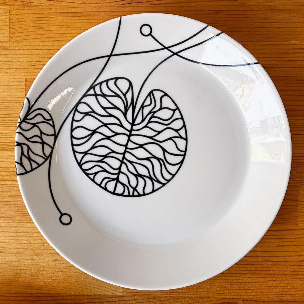 イッタラ × マリメッコ iittala × marimekko ボットナ BOTTNA プレート 21cm 2枚セット アンナ・ダニエルソン Anna Danielsson 北欧食器 フィンランド 廃番 B ◇
